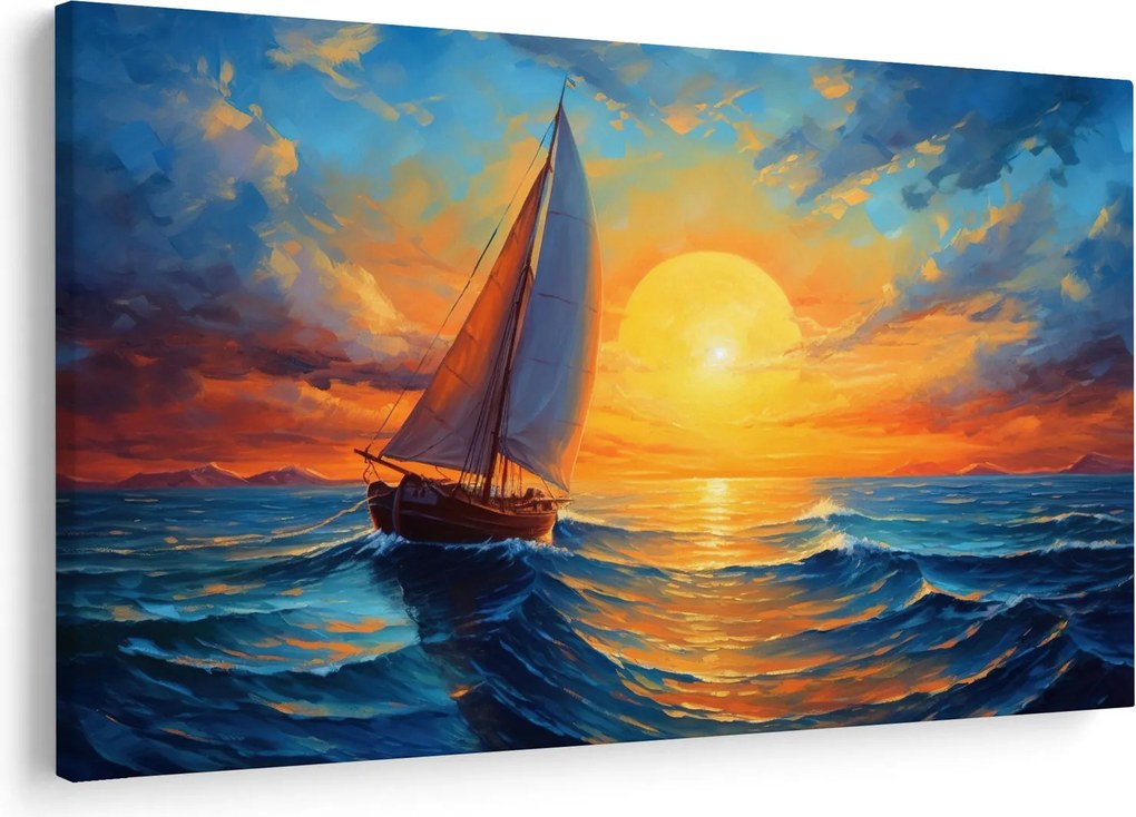 Obraz - Plachetnica (90x60 cm)