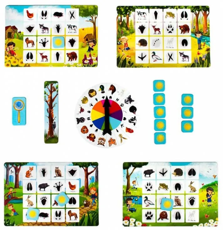 Captain Smart - Inteligentné bingo - po stopách zvierat