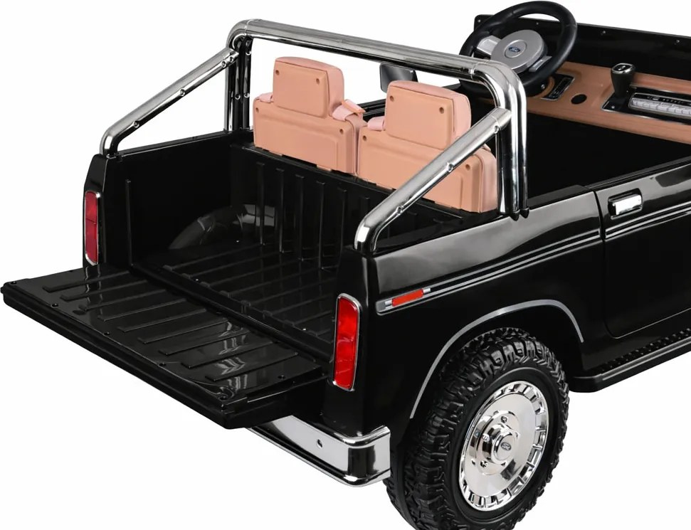 JOKOMISIADA Dvojmiestne autíčko na batérie – klasický Ford Bronco Pickup PA0338 čierne