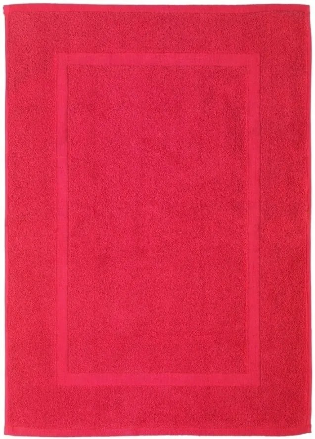 Červená bavlnená kúpeľňová predložka Wenko Watermelon, 50 × 70 cm