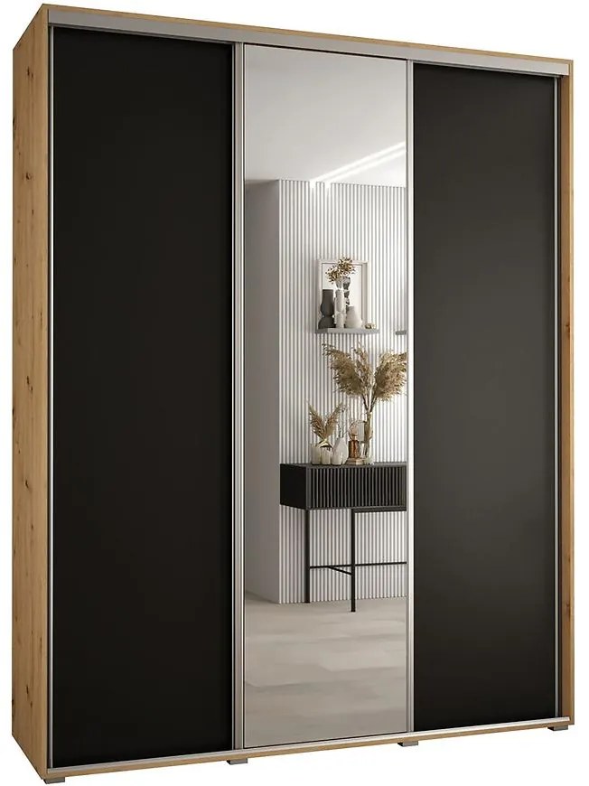 Skriňa 45 Canaris 3 200 artisan/čierna/silver