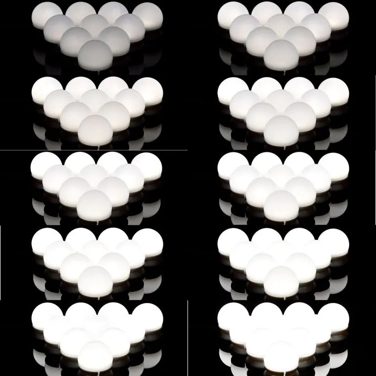 Dekoratívne LED osvetlenie na zrkadlo, 10 lámp, USB napájani