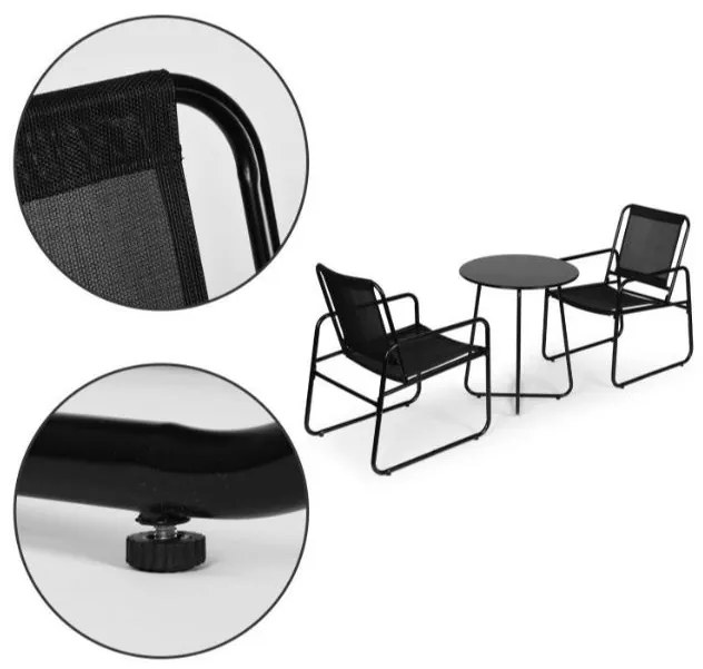 Bestent Záhradný nábytok Black Simple