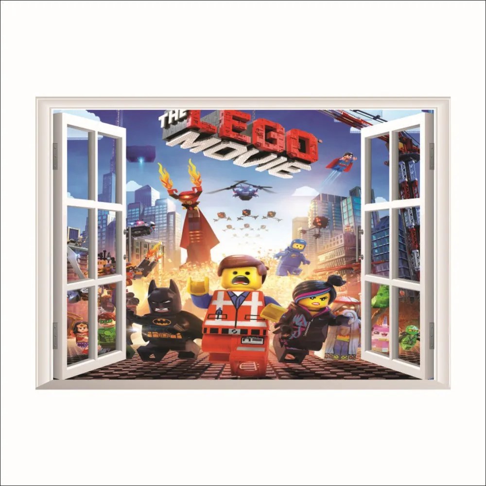 Veselá Stena Samolepka na stenu na stenu Lego príbeh