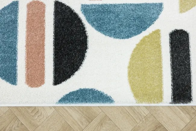 Koberec LIMA M045A ružový / modrý / krémový