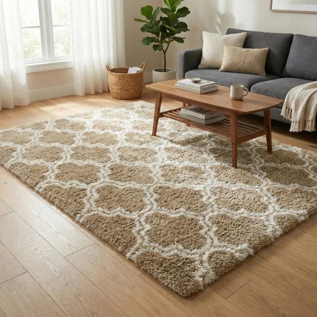 Protišmykový koberec DECOR béžový