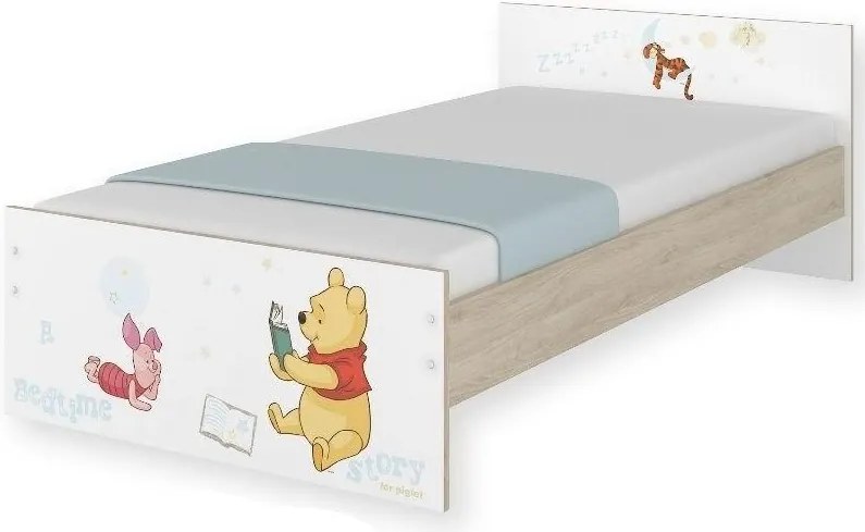 MAXMAX Detská posteľ MAX bez šuplíku Disney - MACKO PÚ I 160x80 cm 160x80 pre dievča|pre chlapca|pre všetkých NIE