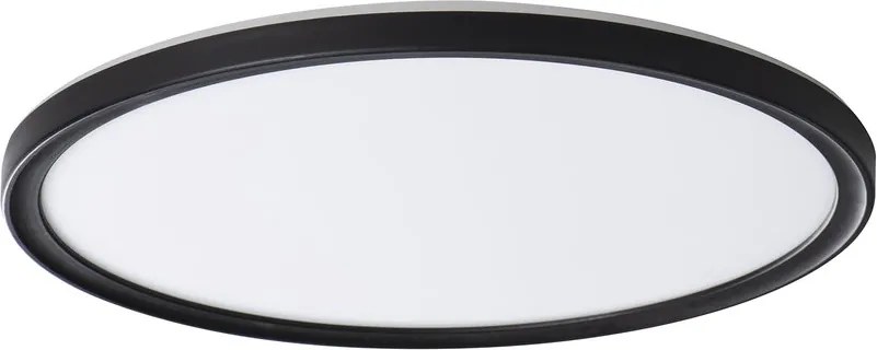 KANLUX KANLUX, AZPO stropné LED svietidlo, priemer 420mm, 22W, 3000/4000/6000K, IP54, čierna matná, 31517