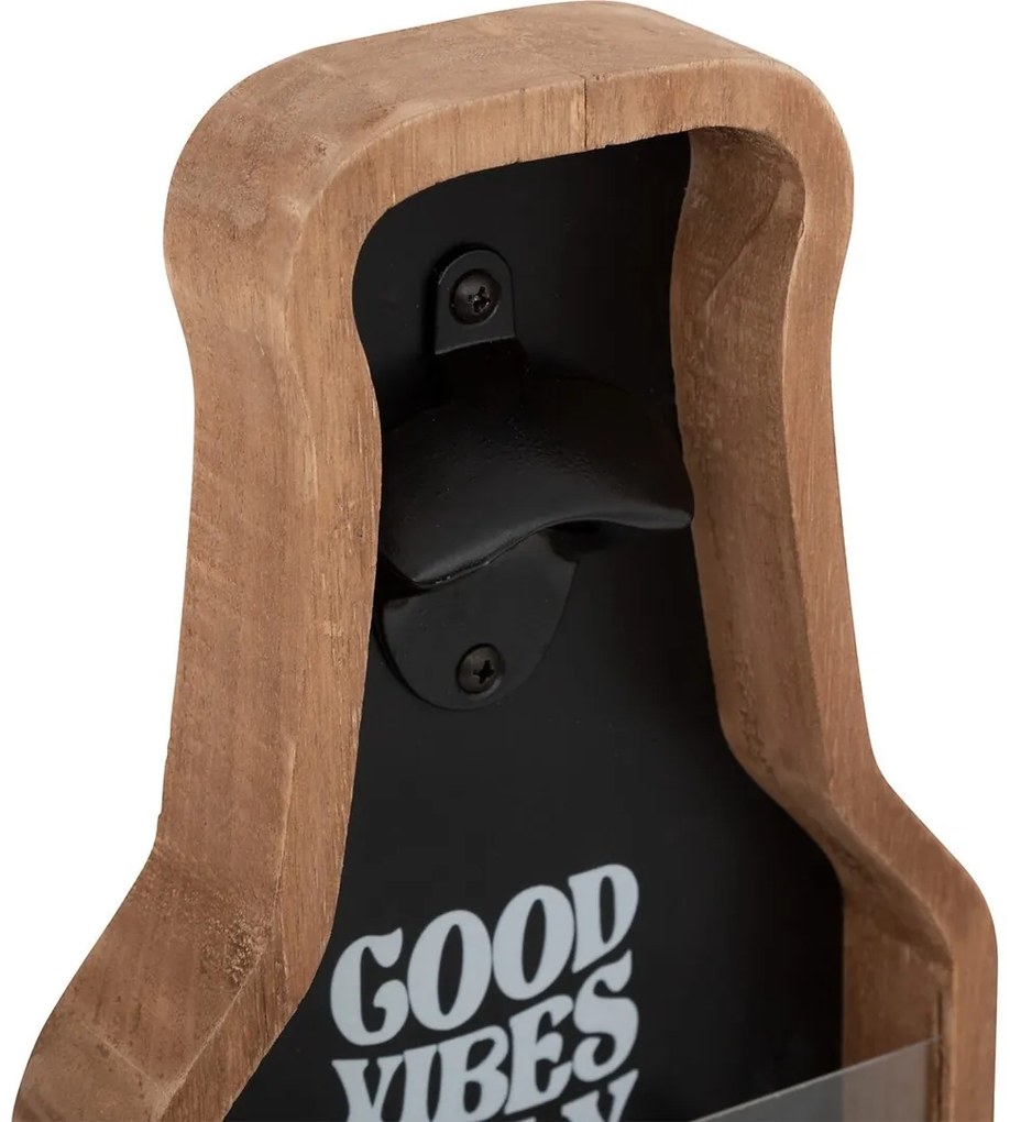 Drevený otvárač na fľaše Bottle, 39x17,5 cm