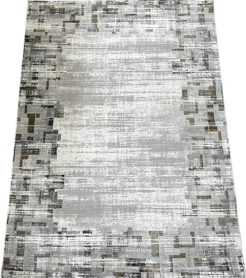 Koberec Pera 3301 béžovo-sivý s abstraktným vzorom, obdĺžnik Rozmer: 160x220 cm