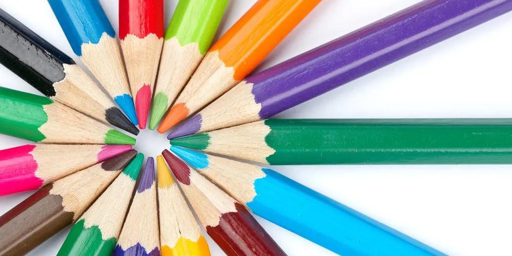 Obraz farebné ceruzky