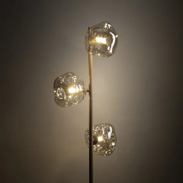 Brilagi - Stojacia lampa VULCANO 3xG9/8W/230V béžová/dymová béžová
