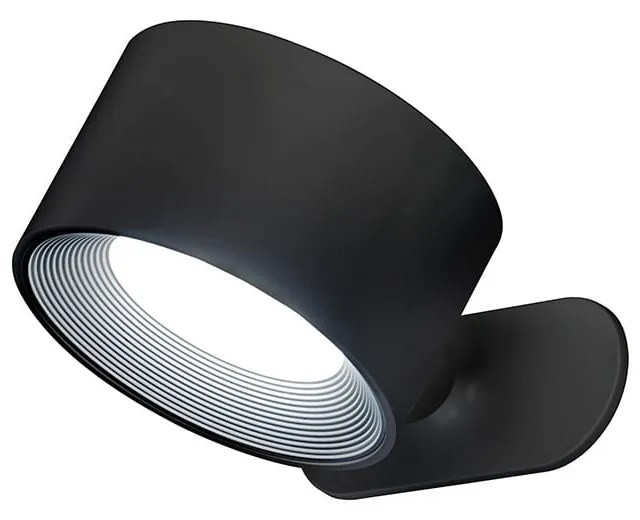 Čierne LED nástenné svietidlo Magnetics – Fischer &amp; Honsel