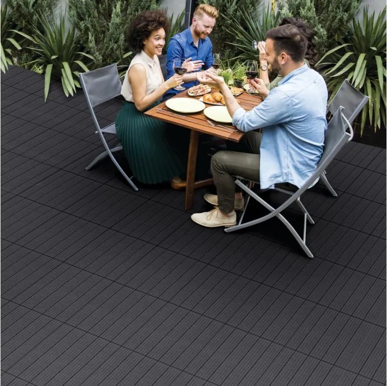 Gumová dlaždica COSMOPOLITAN 30 x 30 cm, antracit MHEU5100064