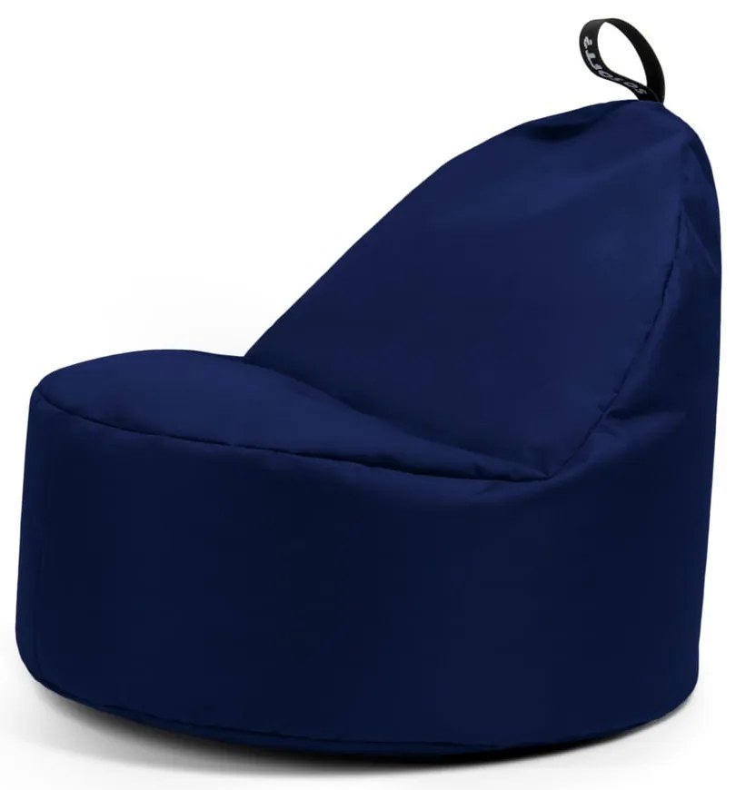Tmavomodrý sedací vak Round L – So Soft?