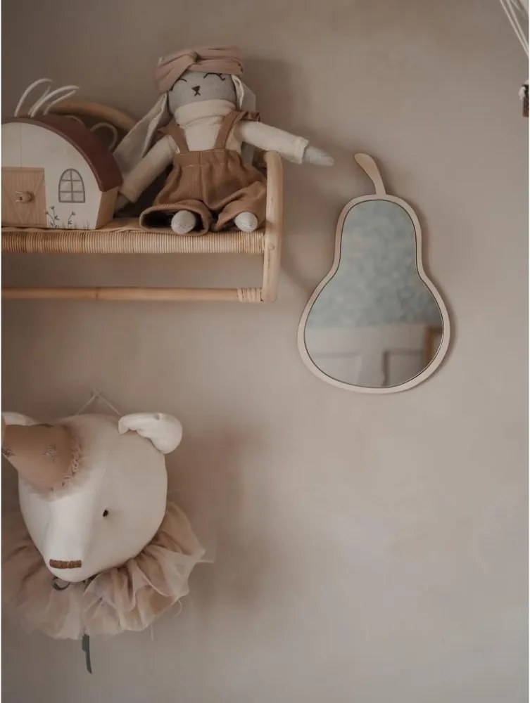 Zrkadlo hruška do detskej izby – akrylové zrkadlo z dreva 23x35 cm