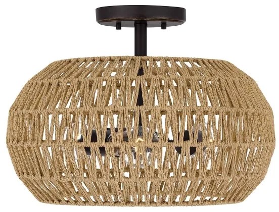 Quoizel QZ-CASABLANCA-3SF-PBZ - Stropné svietidlo CASABLANCA 3xE27/60W/230V