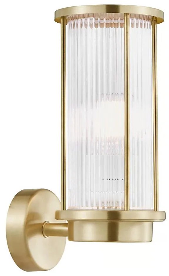 Nordlux - Vonkajšie nástenné svietidlo LINTON 1xE27/15W/230V IP54 mosadz