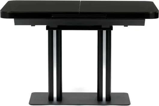 Jedálenský stôl 120x80 cm, rozkladací HT-D1926 BK čierny