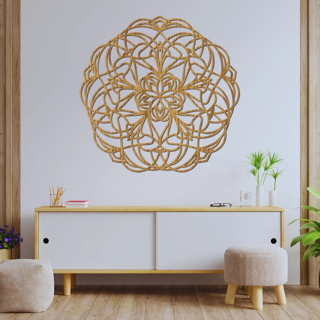 SENTOP | Drevená nástenná mandala – Elegantná dekorácia z dreva | SENTOP HDF0250