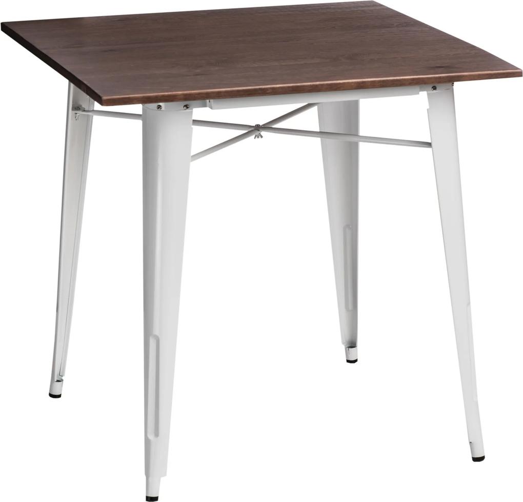 Jedálenský stôl Mason 76 cm, tmavé drevo
