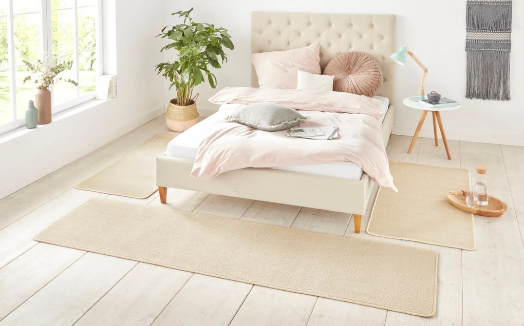 Hanse Home Collection koberce Kobercová sada Nasty 101152 Creme - 3 diely: 70x140 cm (2x), 70x240 cm (1x) cm