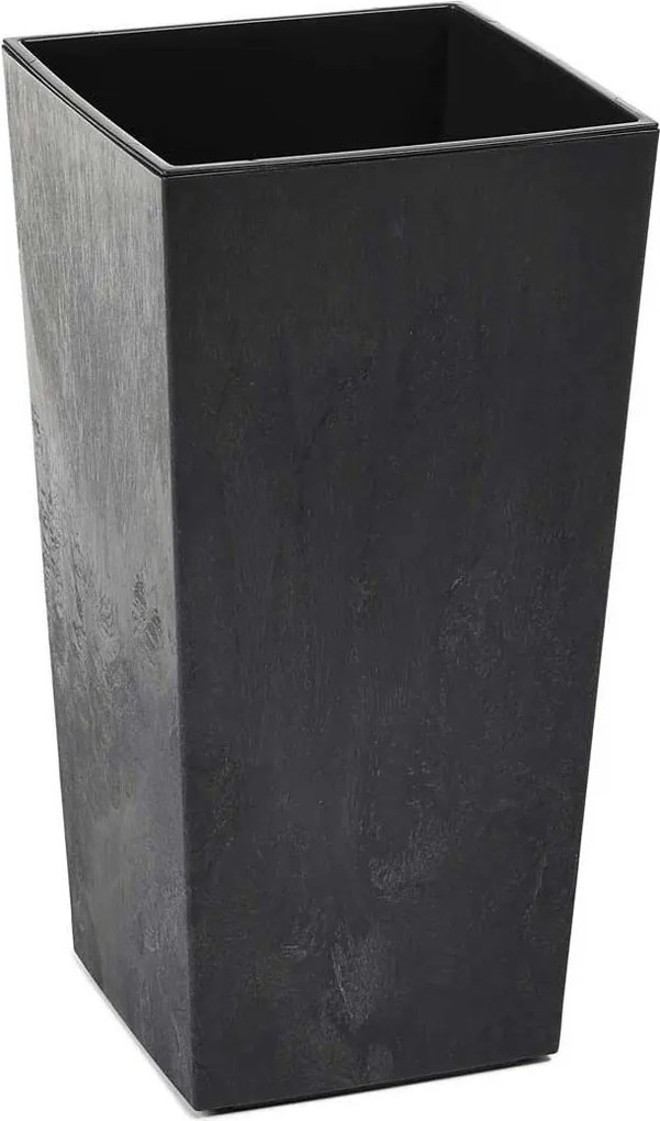 Kvetináč PORTO 46x25 cm čierny betón