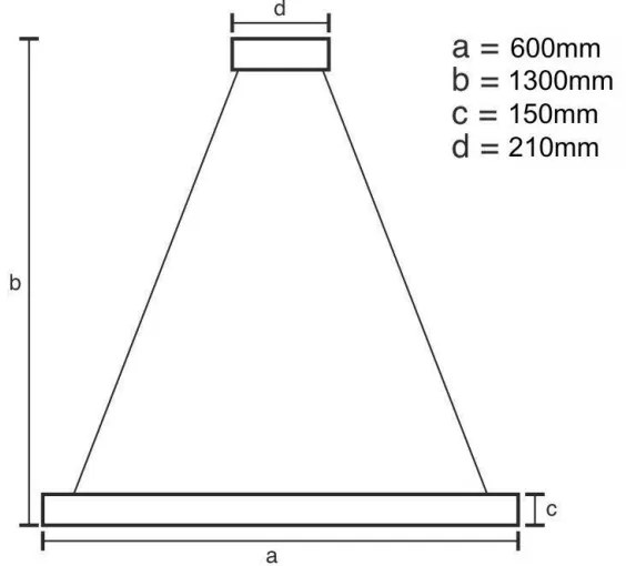 LED Stmievateľný luster na lanku LED/40W/230V 3000-6500K zlatá + diaľkové ovládanie