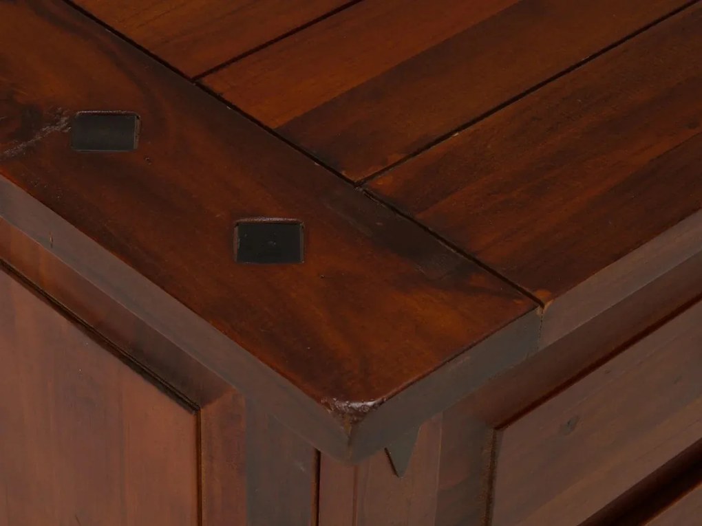 furniture-nabytek.cz - Masívny TV stolík Catana z borovice, lakovaný, hnedý