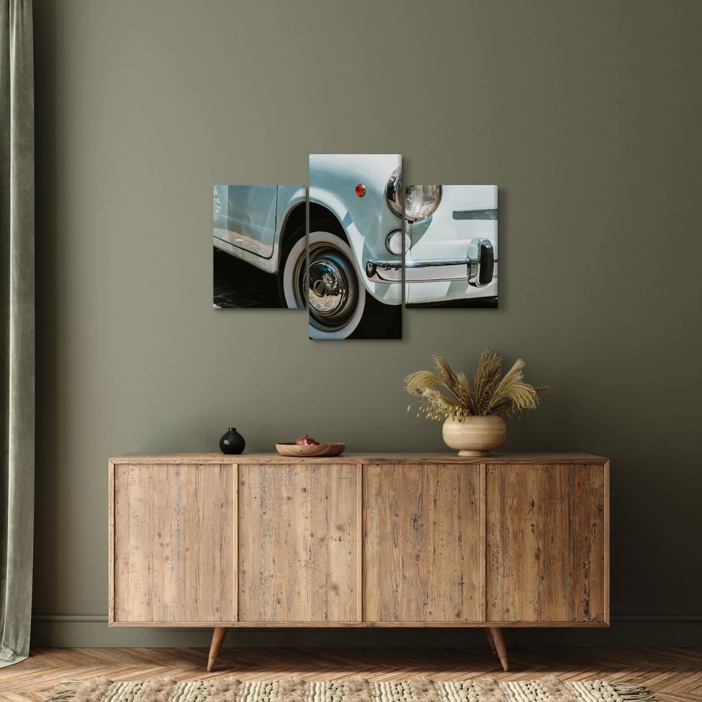 Obraz - Retro auto Fiat (90x60 cm)
