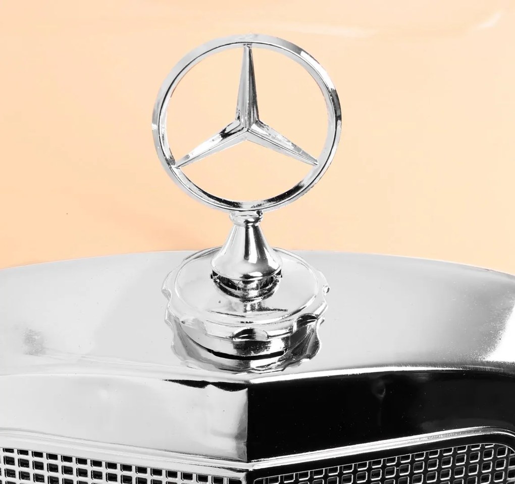 Mercedes Benz 300S Retro pre deti + diaľkové ovládanie + EVA + free Start + LED MP3 - čierne