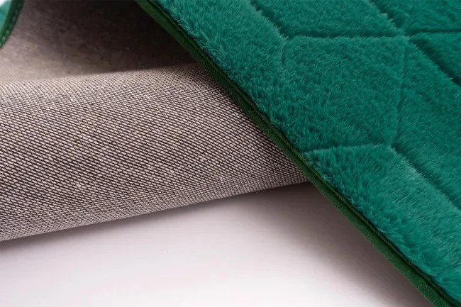 Koberec RABBIT 3D fľaškovo zelený kruh