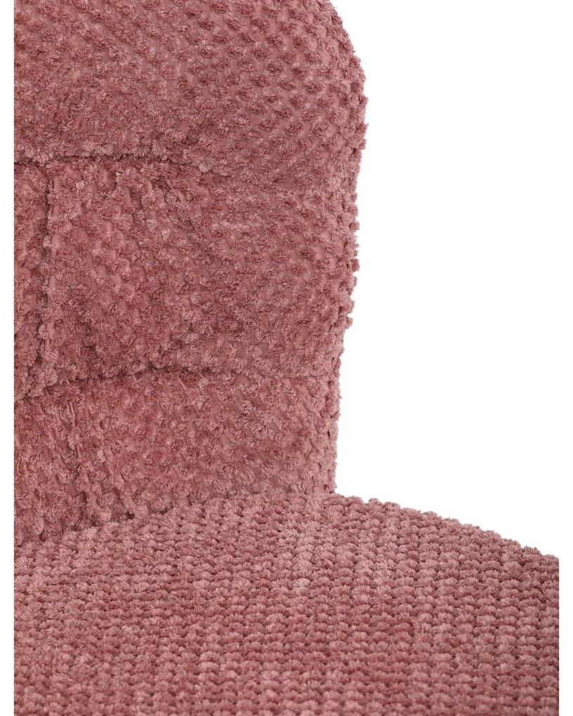 Jedálenská stolička Bouclé CT-W1077 PINK2, ružová