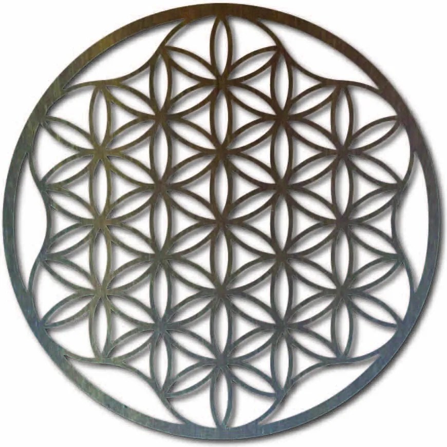 Obraz mandala na stenu z preglejky do 120 cm: Prírodná preglejka - Topoľ  natural Rozmer 50 cm 3964-49819 PR0337