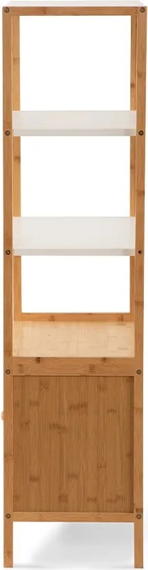 Noela Bambusová skrinka s policami STRADO biela