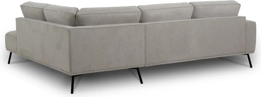 Sivobéžová ženilková rohová pohovka (pravý roh/do L) Amsterdam – Scandic