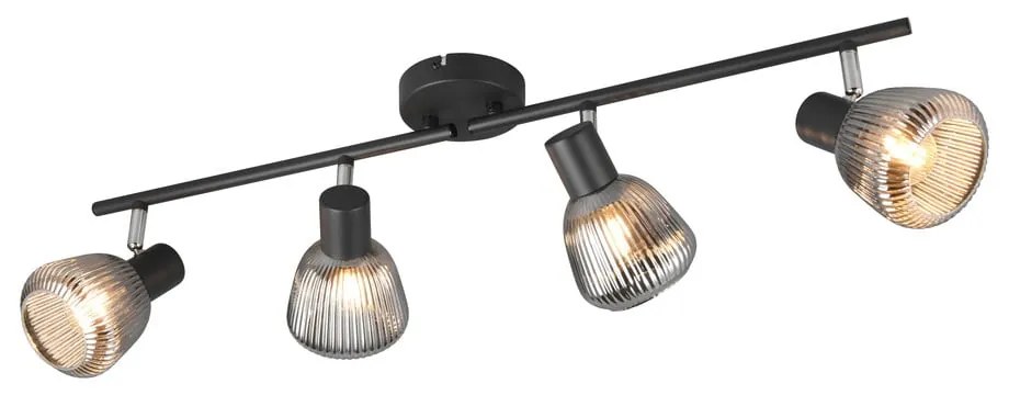 Čierne bodové svietidlo ø 10 cm Tarifa – Trio