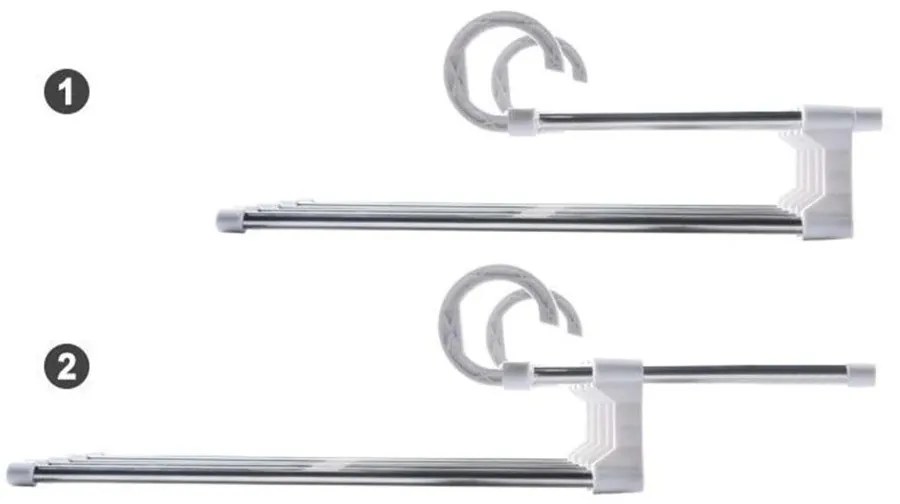 CMP Paris Vešiak, ramienko do šatníkovej skrine na zavesenie 5 nohavíc, výsuvný