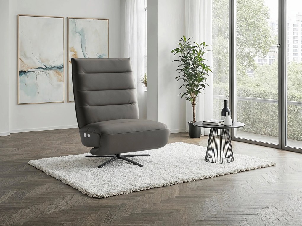 XXXLutz RELAXAČNÉ KRESLO, koža, antracitová Sit & More - Online Only obývacie izby - 000144038037