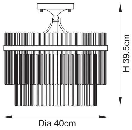 Endon 112575 - Prisadený luster MARIETTA 3xE14/7W/230V mosadz/číra
