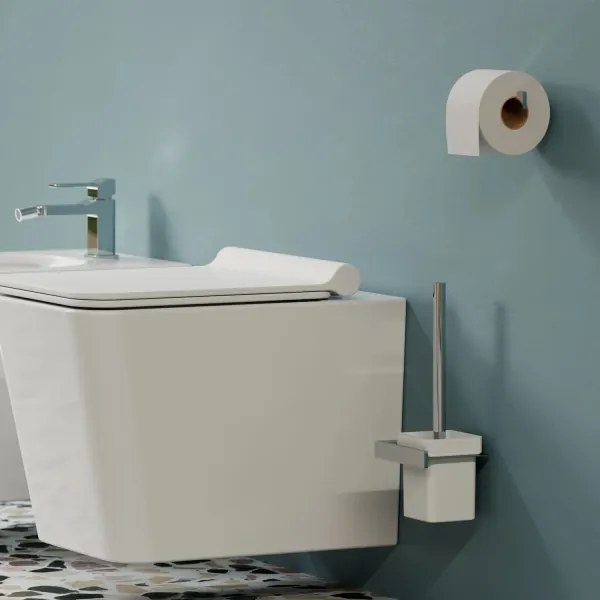 OMNIRES NL80620CR - Nástenná WC štetka NELSON lesklý chróm