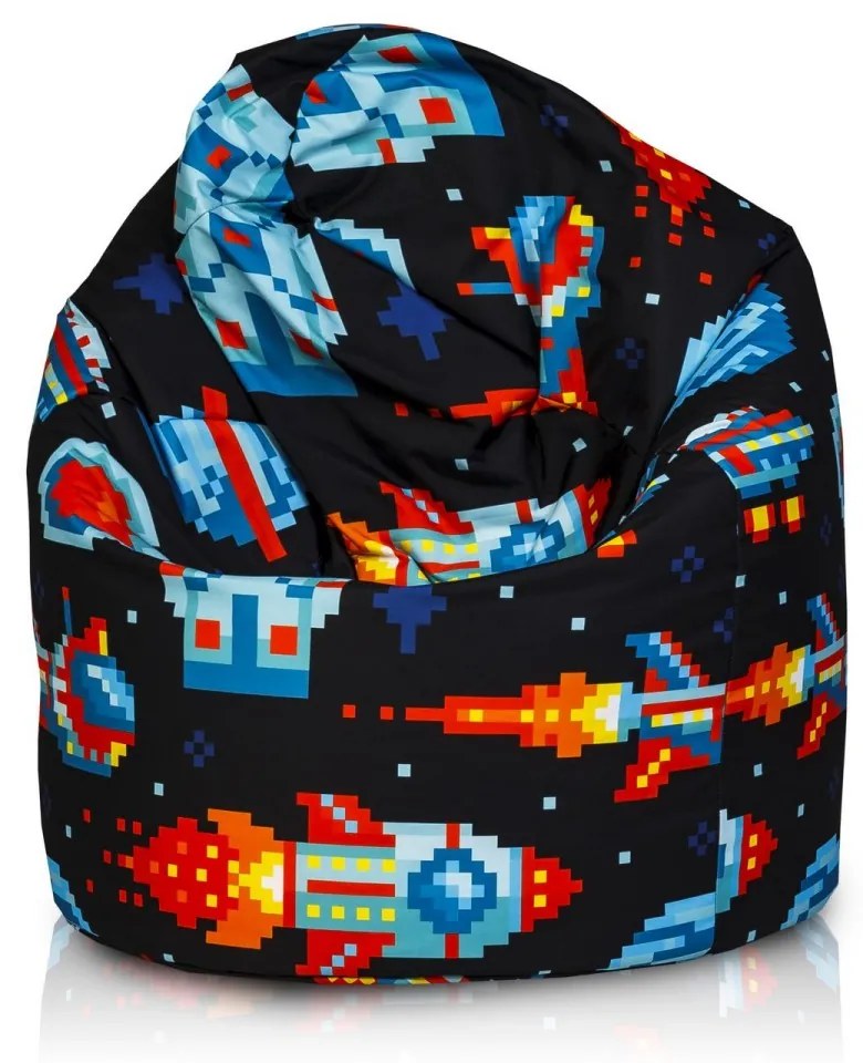 INTERMEDIC Sedací vak Sako Modern – 300 L, polyester, univerzálny dizajn Farba: DG40 - Rakety