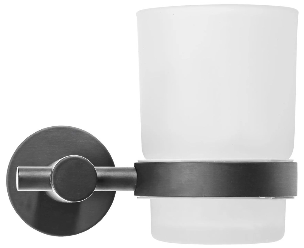 Rea Rea, nástenný pohár na zubné kefky 322233C, grafitová, REA-77089