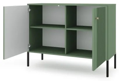 Komoda LUE zelená/čierna