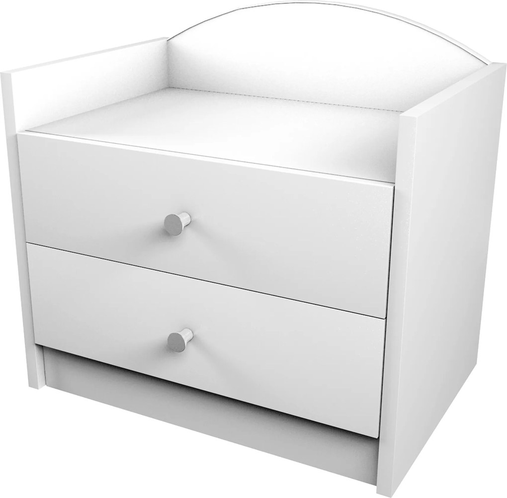 OR Nočný stolík Mery biely SZNO - viac variantov Motív: A - Bez motívu, Typ: Typ so zásuvkou