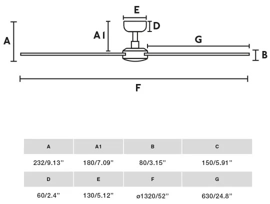 FARO 34355-Stropný ventilátor RUDDER L béžová/biela pr. 132 cm + diaľkové ovládanie