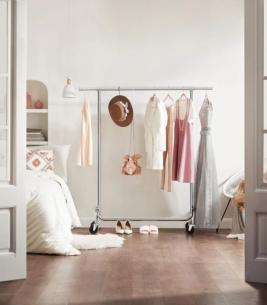 Stojan na oblečenie Fabio chrómovaný