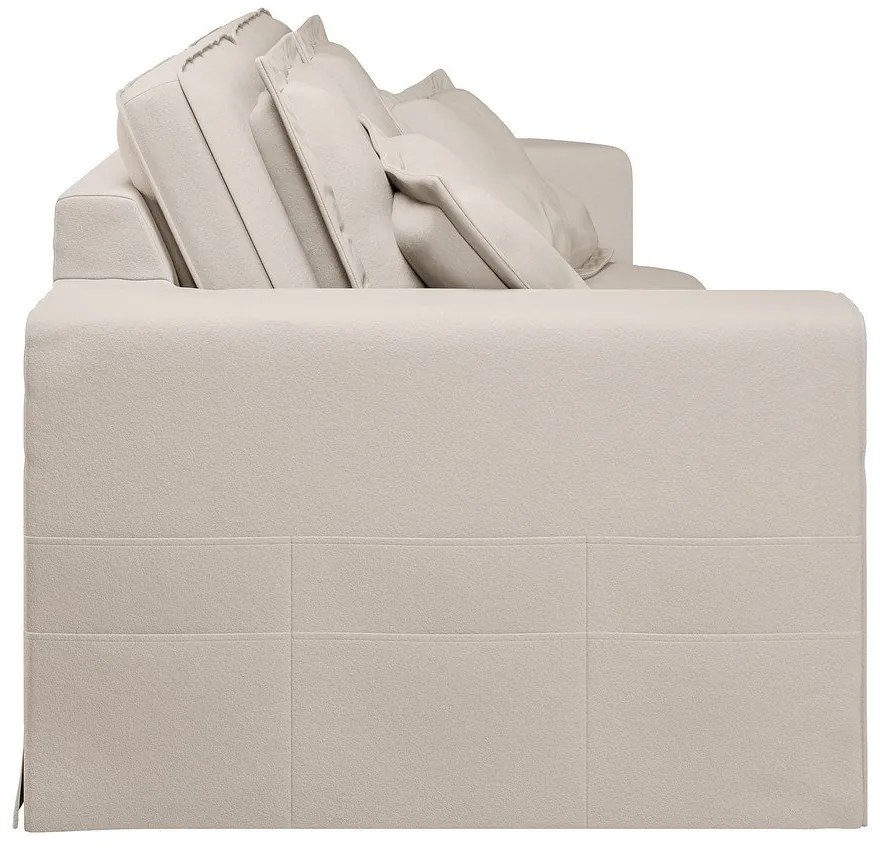 Krémovobiela pohovka 196 cm Nora – Ropez