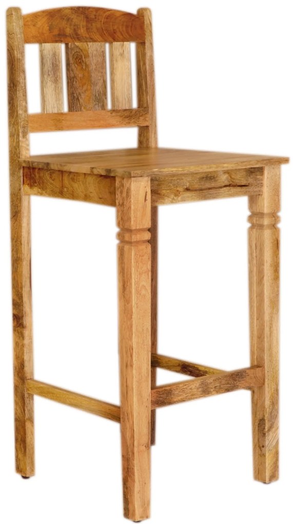 furniture-nabytek.cz - Barová stolička do kuchyne z masívneho mangového dreva