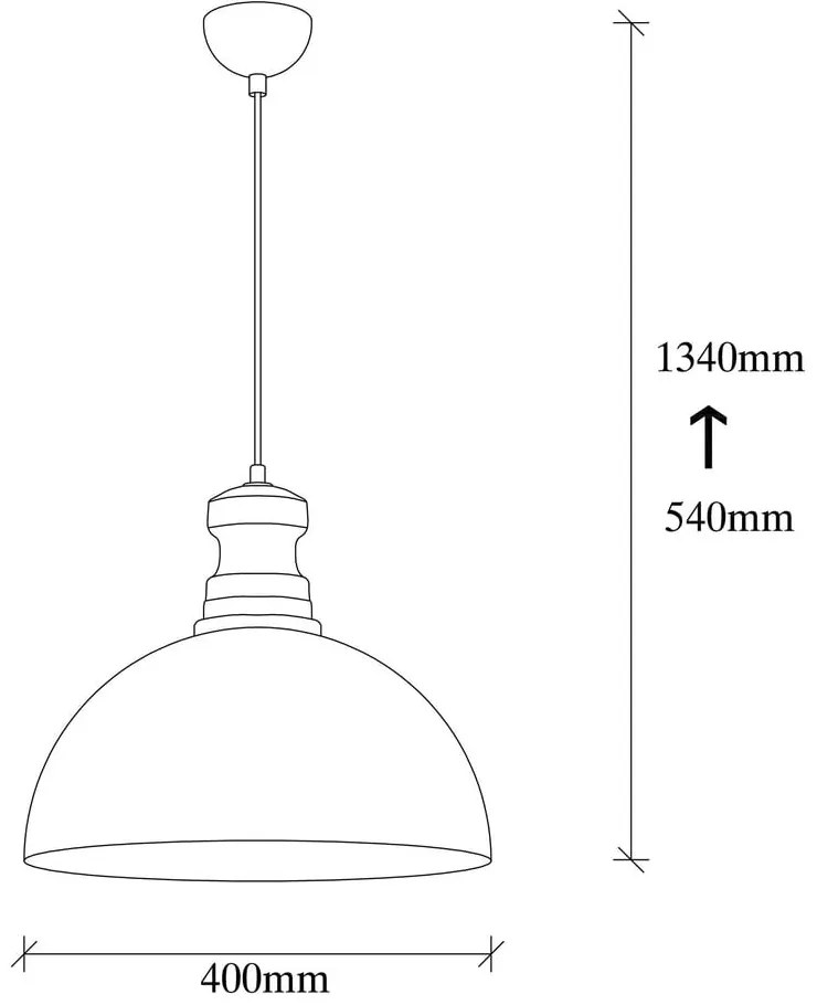 Závesné svietidlo v zlatej farbe s kovovým tienidlom ø 40 cm Berceste – Opviq lights
